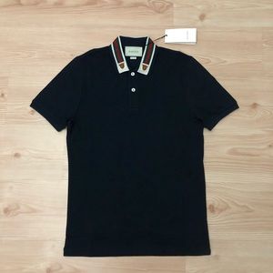 Feline head cotton polo